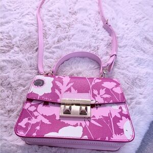 Furla Pink Floral Women's Bag